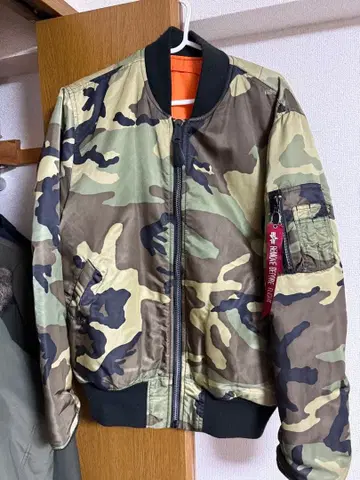 카모플라쥬 MA-1 플라이트 자켓