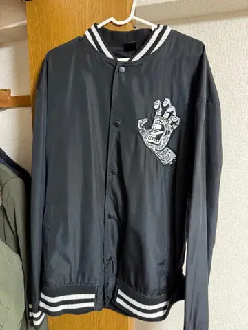 SANTA CRUZ 블랙 나일론 자켓 L
