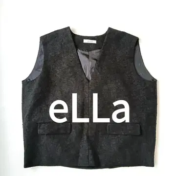 새상품급 eLLa 에라 트위드 베스트 세레모니 포멀 루즈핏