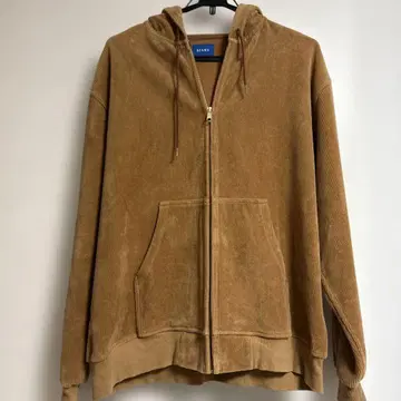 BEAMS 빔즈 코듀로이 후드티 L 사이즈