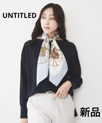 [ 새상품 ] untitled 보트넥 어깨 버튼 니트