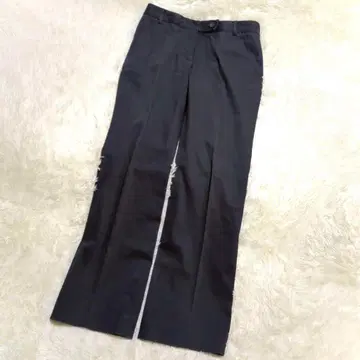 휴먼 우먼 슬랙스 (M) 다크 네이비 스트레이트 센터 프레스 수트