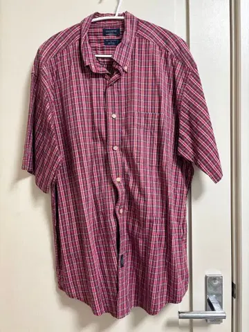 DOCKERS 체크 셔츠 구제 의류 레드 아메카지