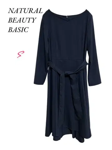 NATURAL BEAUTY BASIC [새상품급] 원피스 끈 포함 네이비