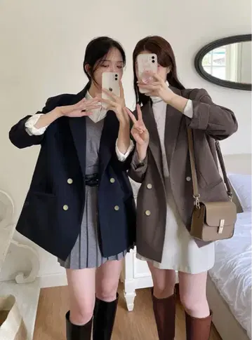 더블 버튼 테일러드 자켓[al275]