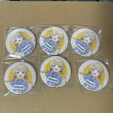학원 아이돌 마스터 후지타 코토네 첫 목소리 공연 캔뱃지 6개
