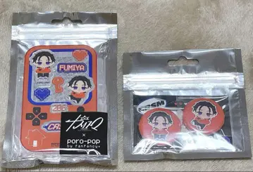 카리스마 poro-pop 이토 후미야 아크릴 마스코트 캔뱃지 세트