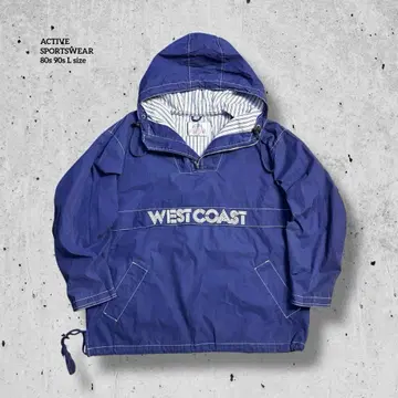 80s 90s ACTIVE SPORTSWEAR 아노락 후드티 L