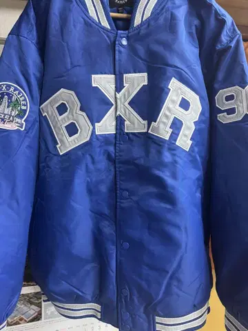 BORN X RAISED 바시티 자켓 파랑