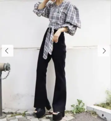 블랙 플레어 팬츠 S 사이즈