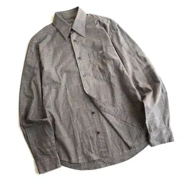 [ 새상품급 ] 라코스테 긴팔 셔츠 글렌체크 로고 자수 코튼 100% 3