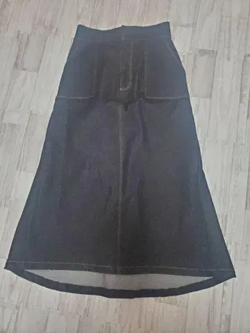 COHINA 코히나 백 머메이드 데님 스커트 블랙 S