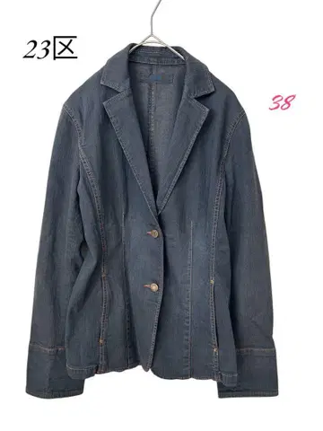23구 [새상품급] 자켓 데님 상의 겉옷 다크 그레이 38
