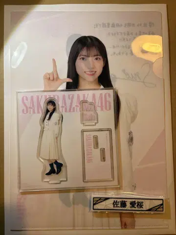 사토 사쿠라 아크릴 스탠드 클리어 파일 케이블 클립