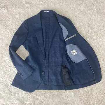 SUITS SELECT 테일러드 자켓 글렌체크 네이비 L