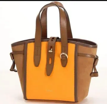 미사용 새상품 FURLA 오렌지 브라운 토트백 가을 컬러