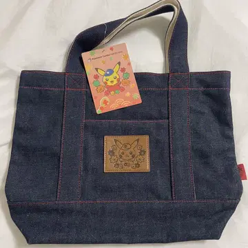 포켓몬 센터 히로시마 한정 카이하라 데님 토트백 미사용 새상품