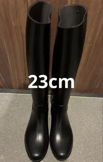 [ 새상품급 ] 메듀즈 레인부츠 롱 부츠 36 (23cm) 블랙 여성용