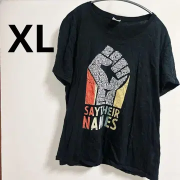 SAY THEIR NAMES 블랙 T셔츠 XL 블랙 반팔