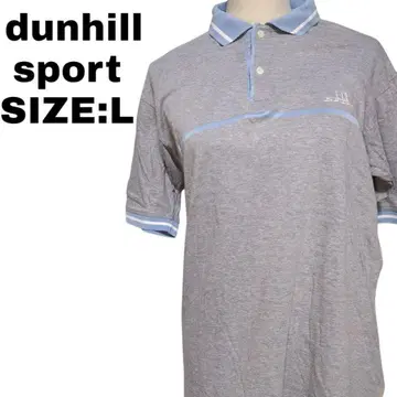 dunhill sport 피케 셔츠 그레이 L 골프웨어 구제 의류