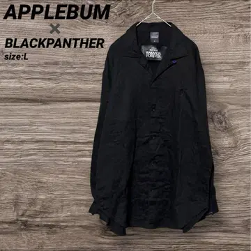 APPLEBUM 애플바움 BLACKPANTHER 긴팔 셔츠 블랙