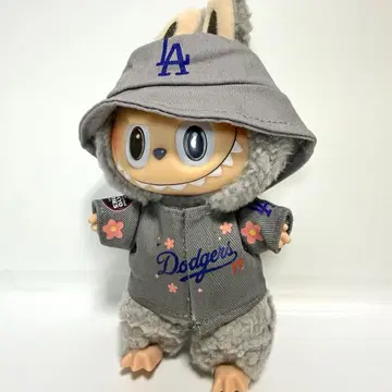 LABUBU 라브부 야구 유니폼 모자 dodgers 다저스 벚꽃