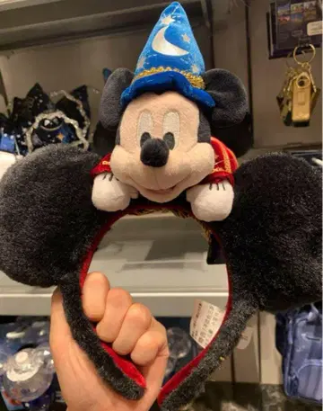 홍콩 디즈니 미키 판타지아 남동생 봉제 인형 머리띠