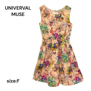 UNIVERVAL MUSE 원피스 슬리브리스 FREE 무릎 기장 꽃무늬