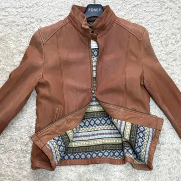 레어 새상품급 MACPHEE 맥피 라무 가죽 자켓 38 M 사이즈