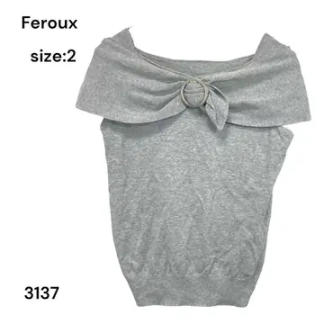 페루 Feroux 셔츠 상의 그레이 자수 2 귀여운