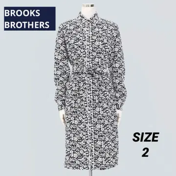 컨디션 최상 BROOKS BROTHERS 꽃무늬 셔츠 원피스