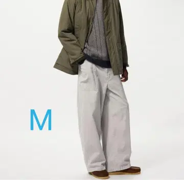 유니클로 x JW ANDERSON 코듀로이 워크 팬츠 그레이 M 사이즈