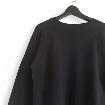 90s USA Hanes 무지 블랙 맨투맨 C3