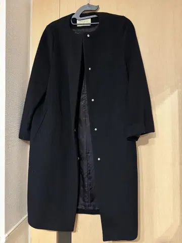 UNITED ARROWS 블랙 롱 코트