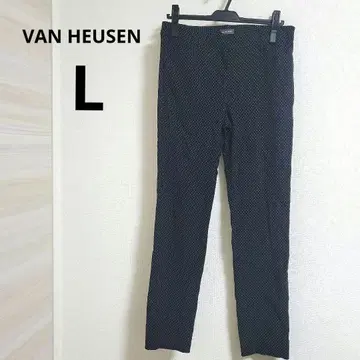 VAN HEUSEN [ L ] 스트레치 도트 무늬 스키니 팬츠