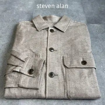 [ 새상품급 ] 스티븐 앨런 헤링본 셔츠 자켓 레이온 울 S