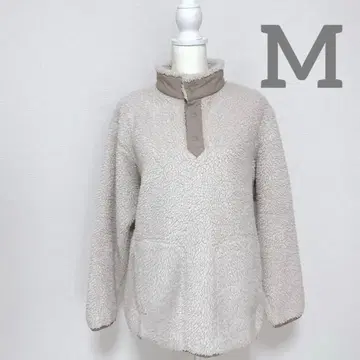 [ 유니클로 ] 보아 플리스 자켓 남성용 M 아이보리 따뜻한