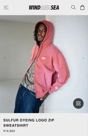 WINDANDSEA 풀 집업 후드티