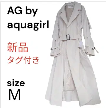 새상품 AG by aquagirl 벨트 포함 케이프 디자인 트렌치코트 M