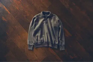 A.PRESSE Vintage Half Zip Sweat Shirt 2