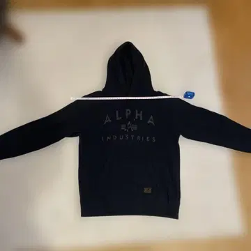 ALPHA INDUSTRIES 블랙 후드티