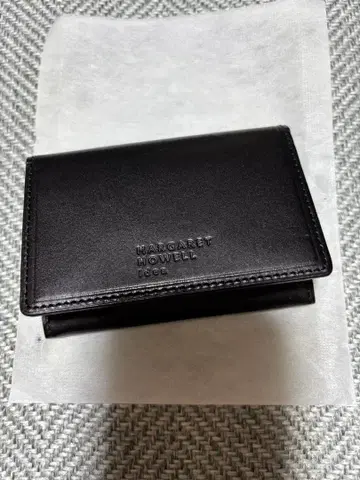 [ 새상품 ] 마가렛호웰 블랙 가죽 명함지갑