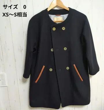 팔라스 팔라스 노카라 코트 가죽 블랙 블랙