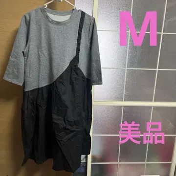 여성용 칠부 소매 미들 기장 원피스 M~L