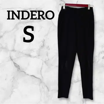 INDERO 블랙 슬림핏 팬츠 [ S ] 블랙 하의