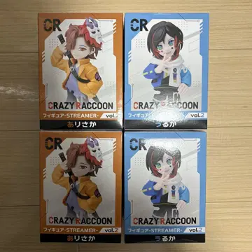 CRAZYRACCOON 피규어 아리사카 우루카 gigo 한정판 4개 세트