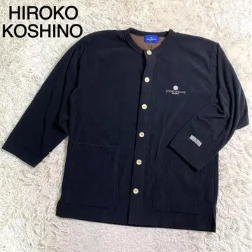 HIROKO KOSHINO 블랙 컬러 로고 자수 자켓
