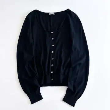 마가렛호웰 / 캐시미어 실크 가디건 블랙 일본제 니트