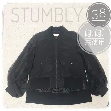 [ STUMBLY ] 거의 미사용 블랙 블루종