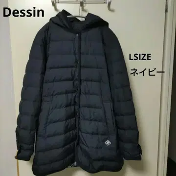 데셍 2way 뮬러 다운 자켓 LSIZE 네이비 미들 기장